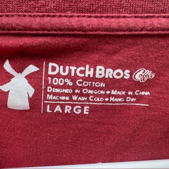 Dutch Bros Unisex Red/Pink “Life is Beautiful” MEDIUM+ LARGE +XL T Rare Vintage - Picture 4 of 11